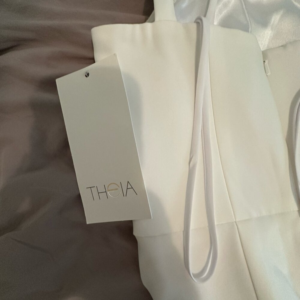 [NWT] Theia Trinity Ivory Jumpsuit - Picture 4 of 6